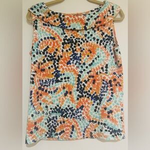 Rafaella Multicolor Abstract Top